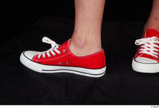 Stacy Cruz foot red sneakers shoes 0009.jpg